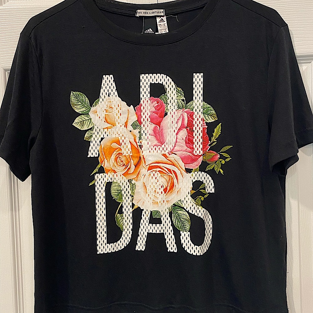 Adidas Crop Floral T-shirt